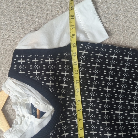 Women's Topshop Monochrome Knit Vest + H&M Blouse(New) - Size 2 - Picture 4 of 7